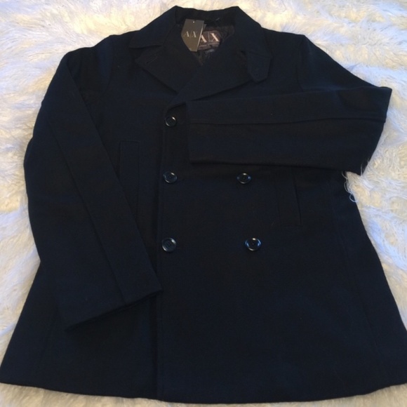 Melton Wool Pea Authentic Navy Pea Coat Buttons Shop Pea Coat